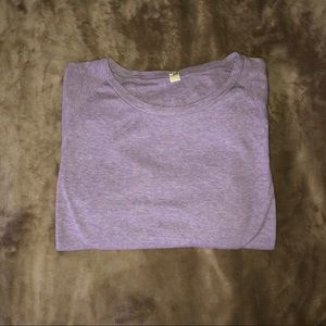 lilac crew neck shirt